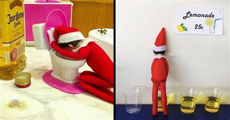 15 Funny Elf On The Shelf Ideas Bouncy Mustard