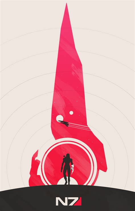 Two Minimalist Mass Effect Posters Released By Artist Noble 6 Kotaku