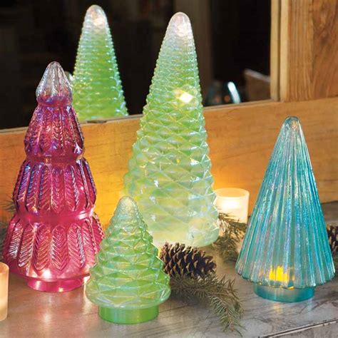 Mid Century Glass Christmas Trees All Ts Olive And Cocoa Llc