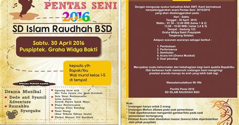 Bantu jawab dan dapatkan poin. UNDANGAN PENTAS SENI (PENSI) CDR