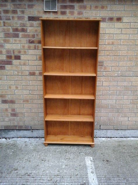 Very Tall Antique Pine Bookcase W35 X H89 X D12 Inches In Maidstone