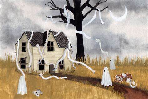 Haunted House 2021 Ghost Painting And Prints By Flukelady