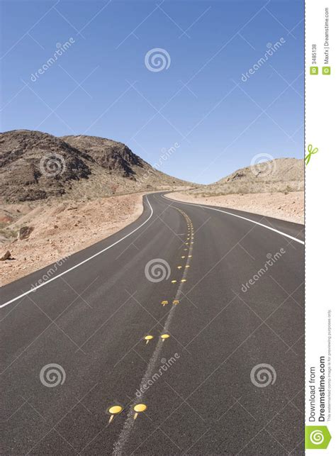 Long Desert Road Stock Photo Image Of Curve Landscape
