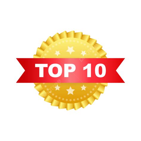Top 10 Vector Art Png Top 10 Label Star Best Abstract Win Business