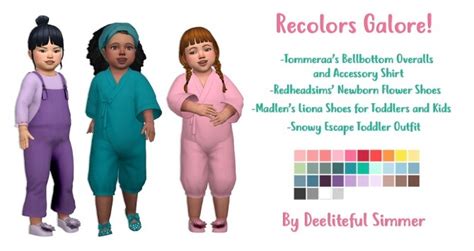 Recolors Galore At Deeliteful Simmer Sims 4 Updates