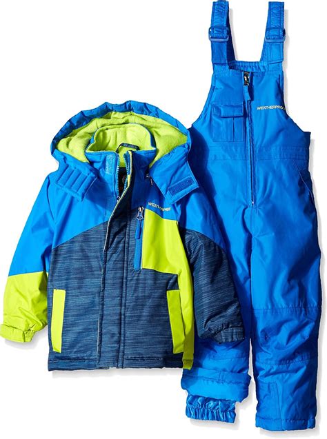 Weatherproof Little Boys Snowsuit Set Blue 7 Clothing