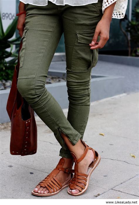 how to wear army green trousers fashion clothes summer fashion