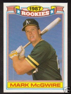 The autograph is sometimes located on the back of the. mark mcgwire rookie card | 1987 Mark McGwire Topps (Glossy) Rookie Card | Baseball cards ...