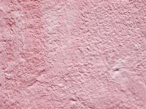 Pink Wall Texture Plaster Concrete Surface As A Background Stock