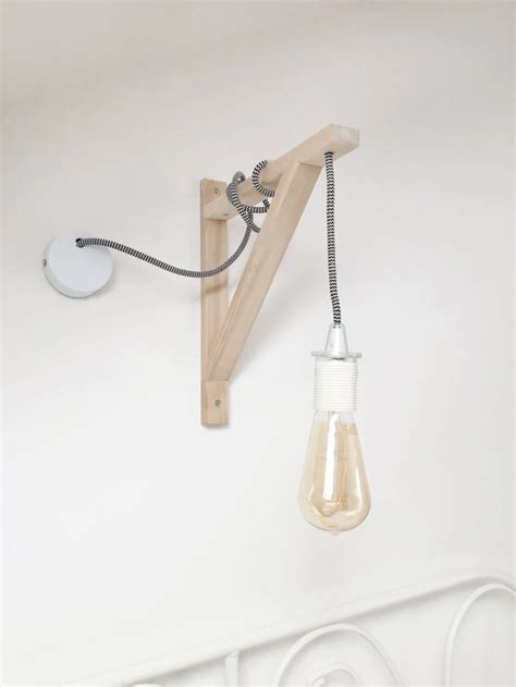 Diy Wall Lamp With Hanging Lightbulb