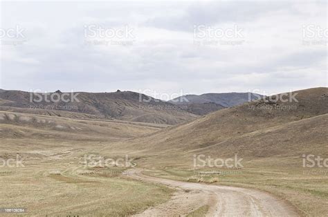 Blue Sky Over The Vast Mongolian Steppes Stock Photo Download Image