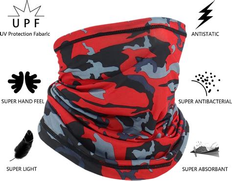 Opopark 6 Pack Multifunctional Headwear Bandana Face Masks Snoods