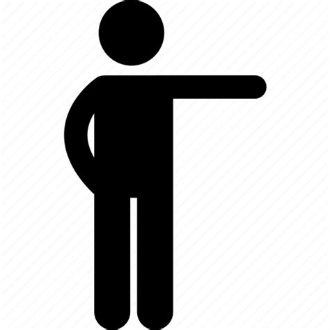 Direction Hand Man People Person Pointing Showing Icon Download