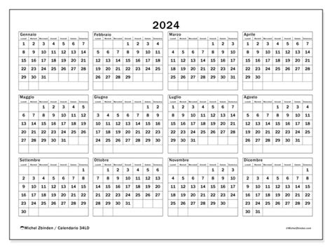 Calendario Annuale 2024 34 Michel Zbinden It