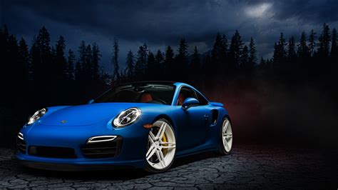 Download Wallpaper Porsche 911 Blue 1920x1080