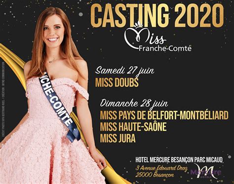 Miss France 2020 Un Casting Organisé Ce Week End à Besançon