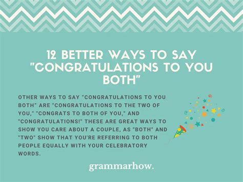 12 Better Ways To Say Congratulations To You Both Trendradars