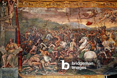 The Battle Of Milvian Bridge In The Room Of Constantine 1517 24