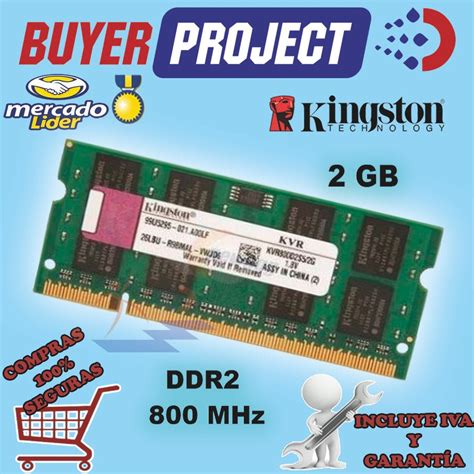 Memoria Ram Kingston Ddr2 2gb Pc2 6400 800 Mhz Sodimm Laptop Us 44