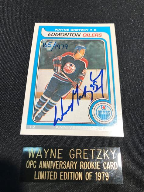 Maybe you would like to learn more about one of these? WAYNE GRETZKY AUTOGRAPHED ANNIVERSARY OPC ROOKIE CARD ...