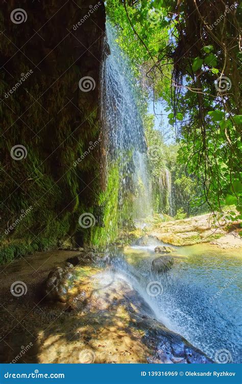 Waterfall Kurshunlu Park Tabiat Turkey Stock Image Image Of Lush