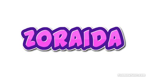 Zoraida Logo Herramienta de diseño de nombres gratis de Flaming Text