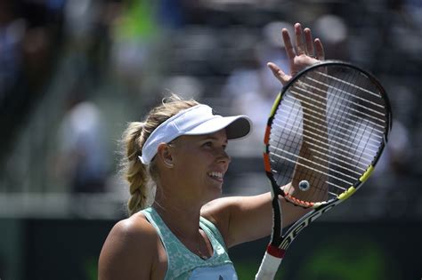 Caroline Wozniacki 2015 Miami Open Tennis Tournament In Key Biscayne