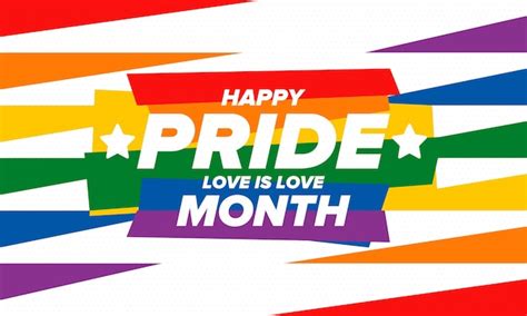 Premium Vector Lgbt Pride Month In June Lesbian Gay Bisexual Transgender Lgbt Rainbow Flag