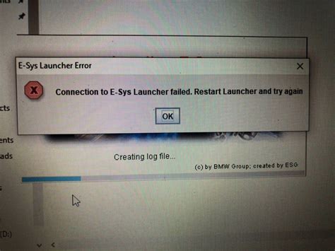 Esyslauncher Connetction And Pin Errors