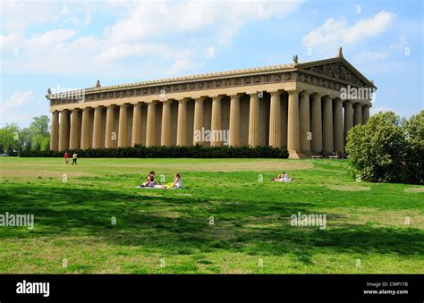 A Full Size Replica Of The Parthenon In Nashville Tennessee Stock