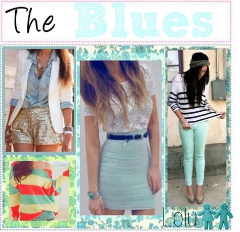The Blues♥ By The Amazing Tip Chickas Liked On Polyvore American Apparel Look Fashion