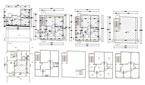 40 X 40 House Plan Design Dwg File178 Square Yards Cadbull