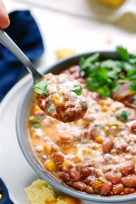 Crockpot recipes for fall to warm and fill your tummy. Easy Crock-Pot Chili - Live Simply