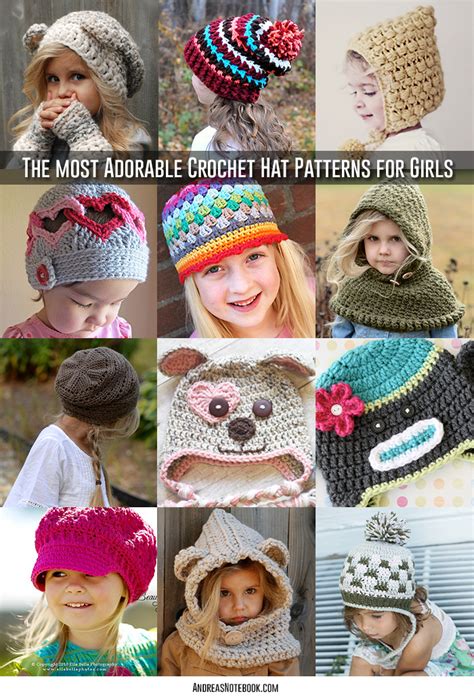 Ridiculously Cute Crochet Hat Patterns For Girls Andreas Notebook