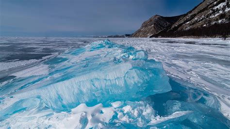 Russia Scenery Lake Winter Baikal Ice Nature Wallpaper X Lake Ice