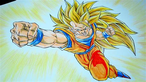 Drawing Goku Ssj3 Super Saiyan 3 Youtube