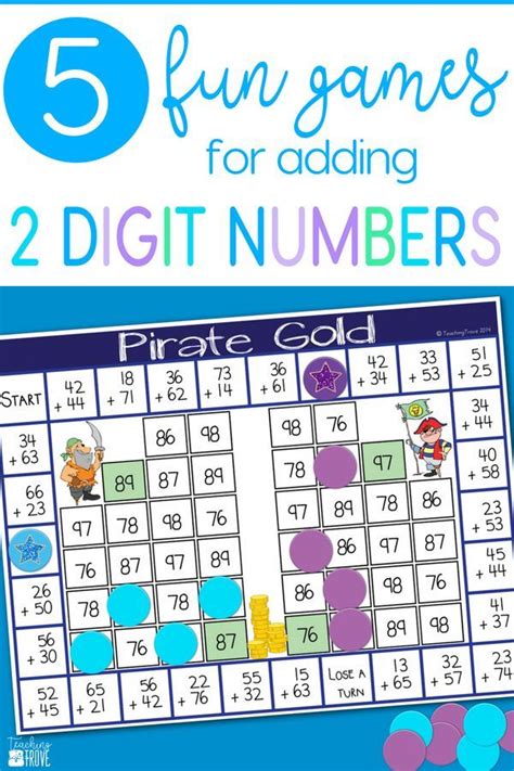 You can do the exercises online or download the id: Two Digit Addition without Regrouping | Math addition games, 1st grade math games, Addition games