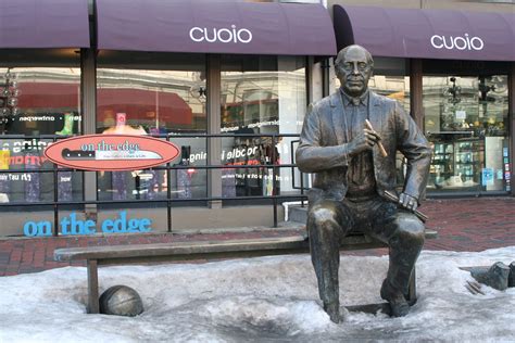 Red On The Edge Of His Seat That Is Red Auerbach Statue Flickr