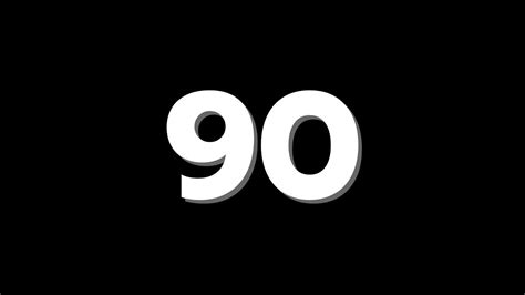 90 Second Countdown Timer With Sound Effect Youtube