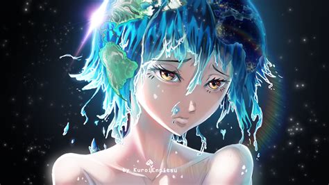 Artiste Kuroienpitsu Earth Chan Anime Earth Anime