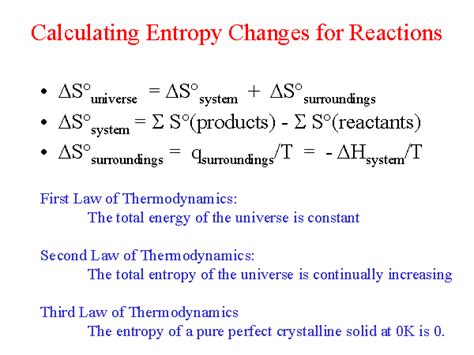 The von neumann entropy formula is an extension of the gibbs entropy formula to the quantum mechanical case. Calculating Entropy Changes for Reactions