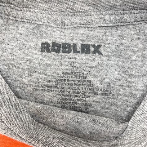 Roblox Kids Size Xl Grey T Shirt Ebay