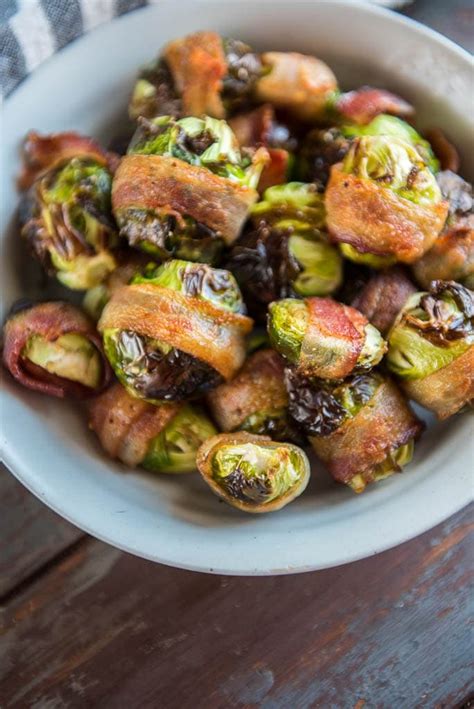 bacon sprouts brussels wrapped air fryer later 1k garnishedplate 3k