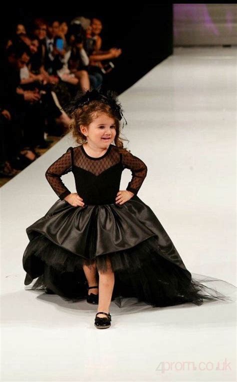 Princess Illusion Black Kids Girls Dress Ch0151 Uk