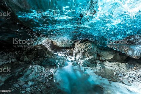 Waterfall Ice Cave Stock Photo Download Image Now 2016 Adventure
