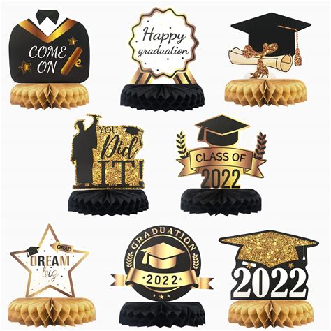 Buy 2022 Graduation Party Decorations Congrats Grad Honeycomb