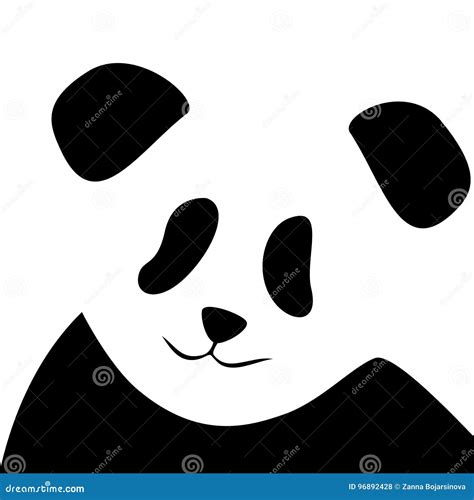 Panda Bear Silhouette Vector Illustration Stock Vector Illustration