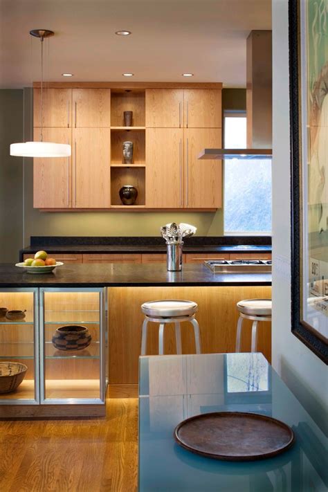 Welcome to luxe cabinets & stones inc. Integrated Display Shelves - Contemporary - Kitchen ...