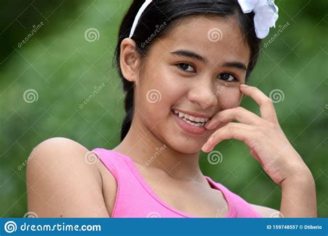 A Youthful Filipina Female And Happiness Stock Image Image Of Young