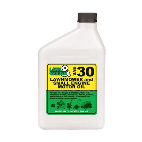 And shell may be one as well. LAWN & GARDEN 4-Stroke Small Engine Oil SAE 30 - 20 Oz ...